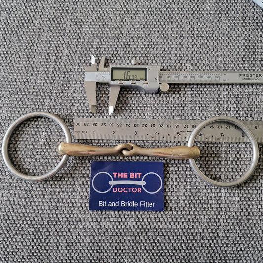 5.25" sprenger turnado jointed loose ring snaffle bit B473