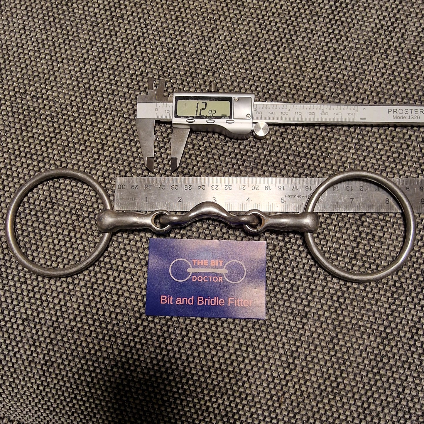 5.5" half moon link loose ring snaffle Bit B1333