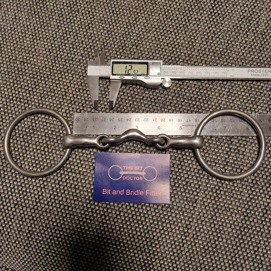 5.5" half moon link loose ring snaffle Bit B1333