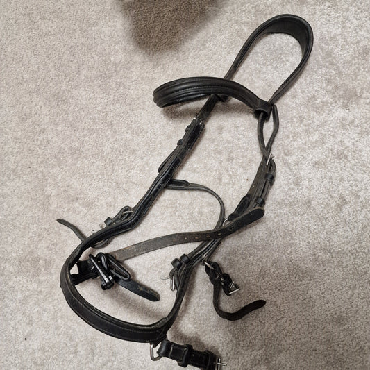 SC cob sized black micklem bridle A9