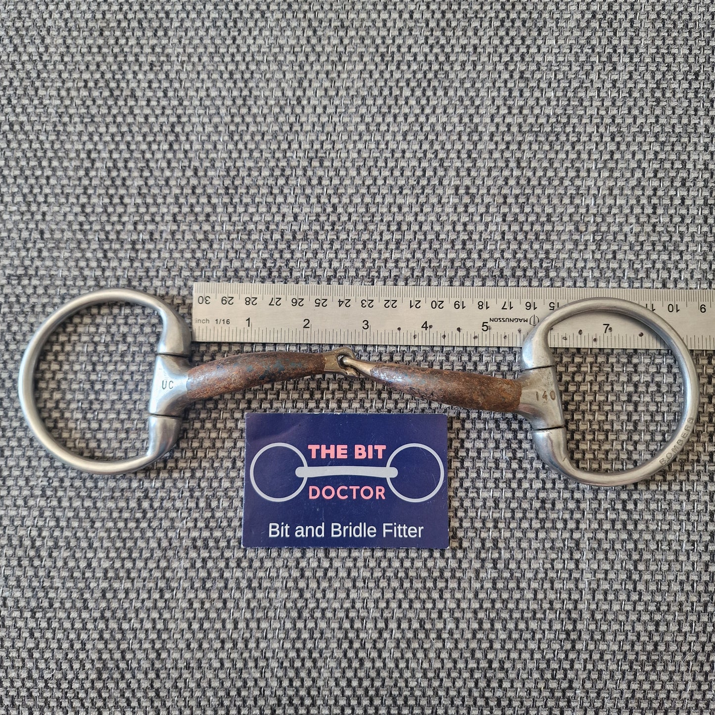 5.5" 140mm bombers ultra comfy lock up eggbutt snaffle Bit B1274
