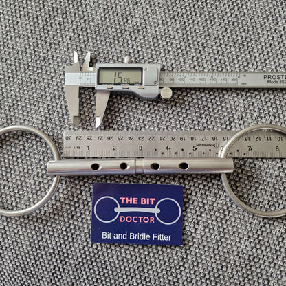 5.75" flute medicine loose ring snaffle bit B864