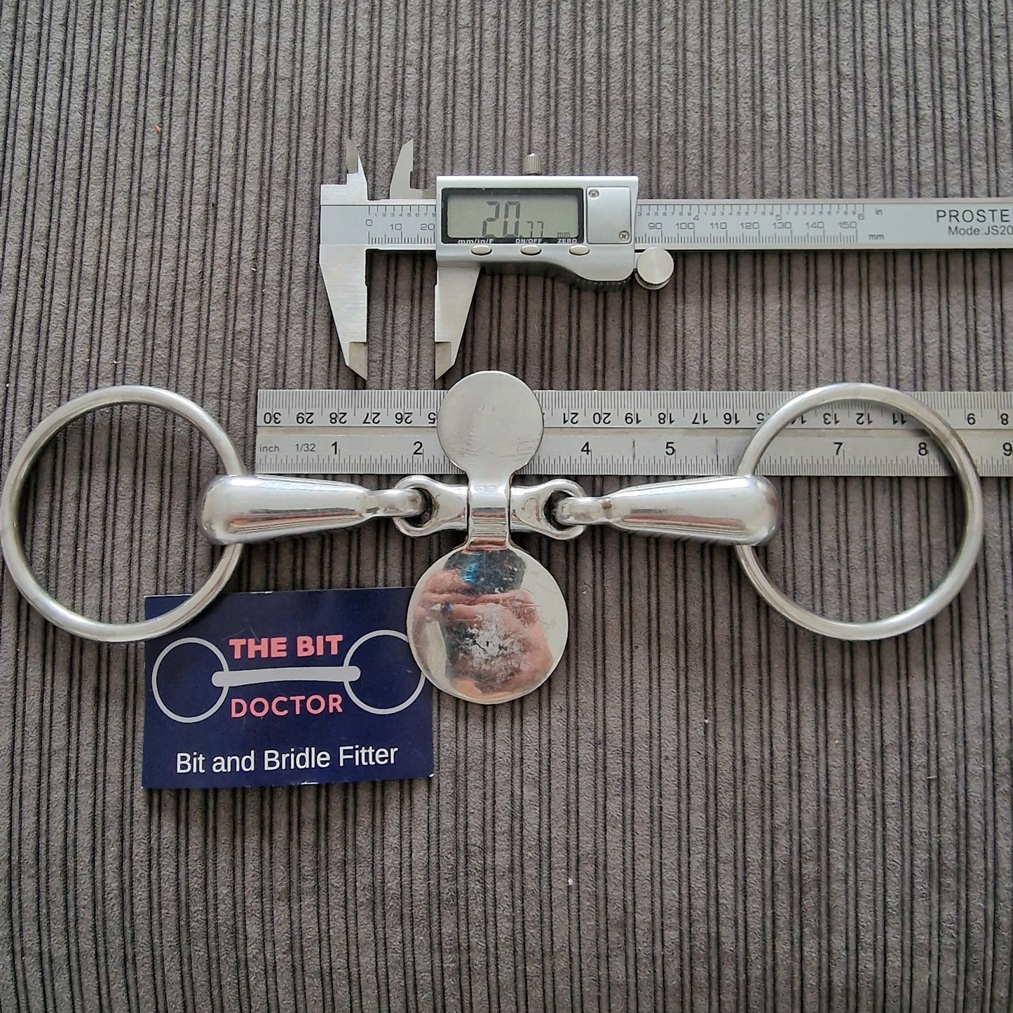 5.5" loose ring tongue spinner snaffle bit B1114