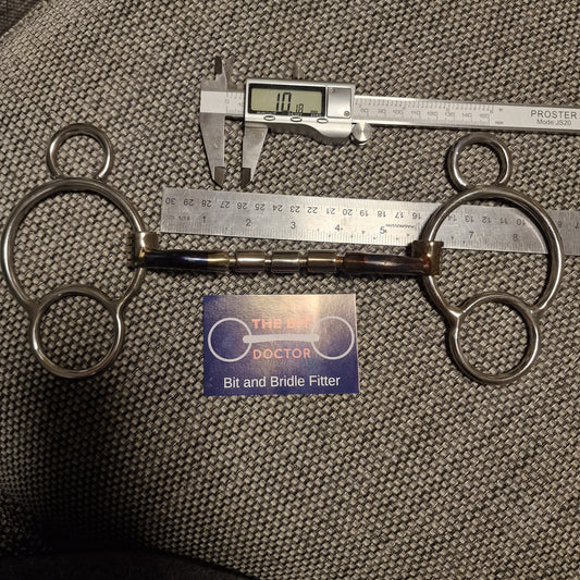 5.5" custom myler mb32-3 triple barrel universal gag Bit B1431
