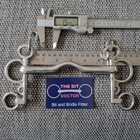 5.5" TBD Custom ported baby pelham bit B881