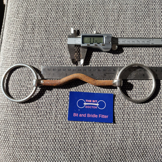 5.5" loose ring sweet iron magic ported loose ring snaffle bit B865