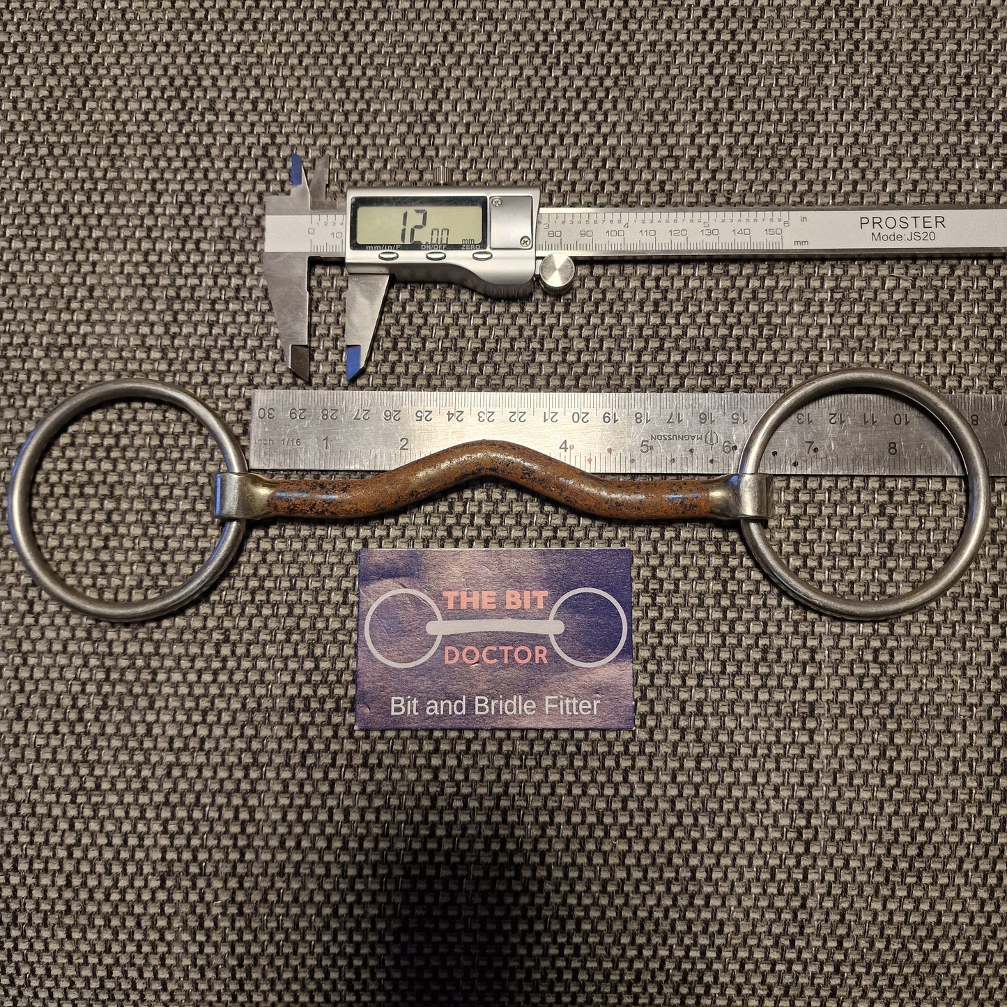 6" sweet iron magic ported loose ring snaffle bit B1253