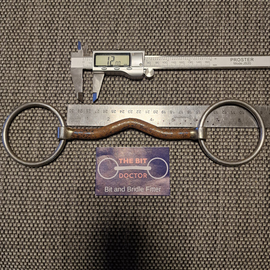 6" sweet iron magic ported loose ring snaffle bit B1253