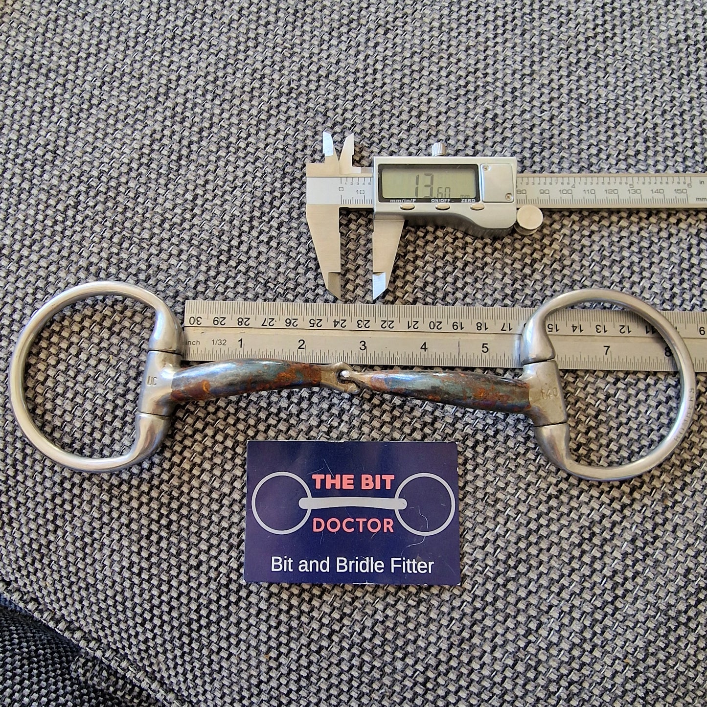 5.5" 140mm bombers ultra comfy lock up eggbutt snaffle bit B1248