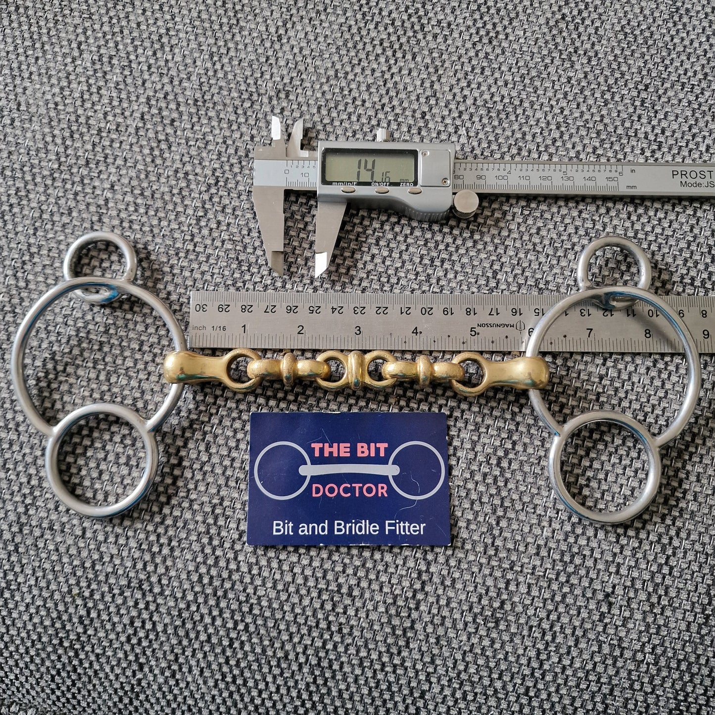 5.5" neue schule waterford universal gag bit B459