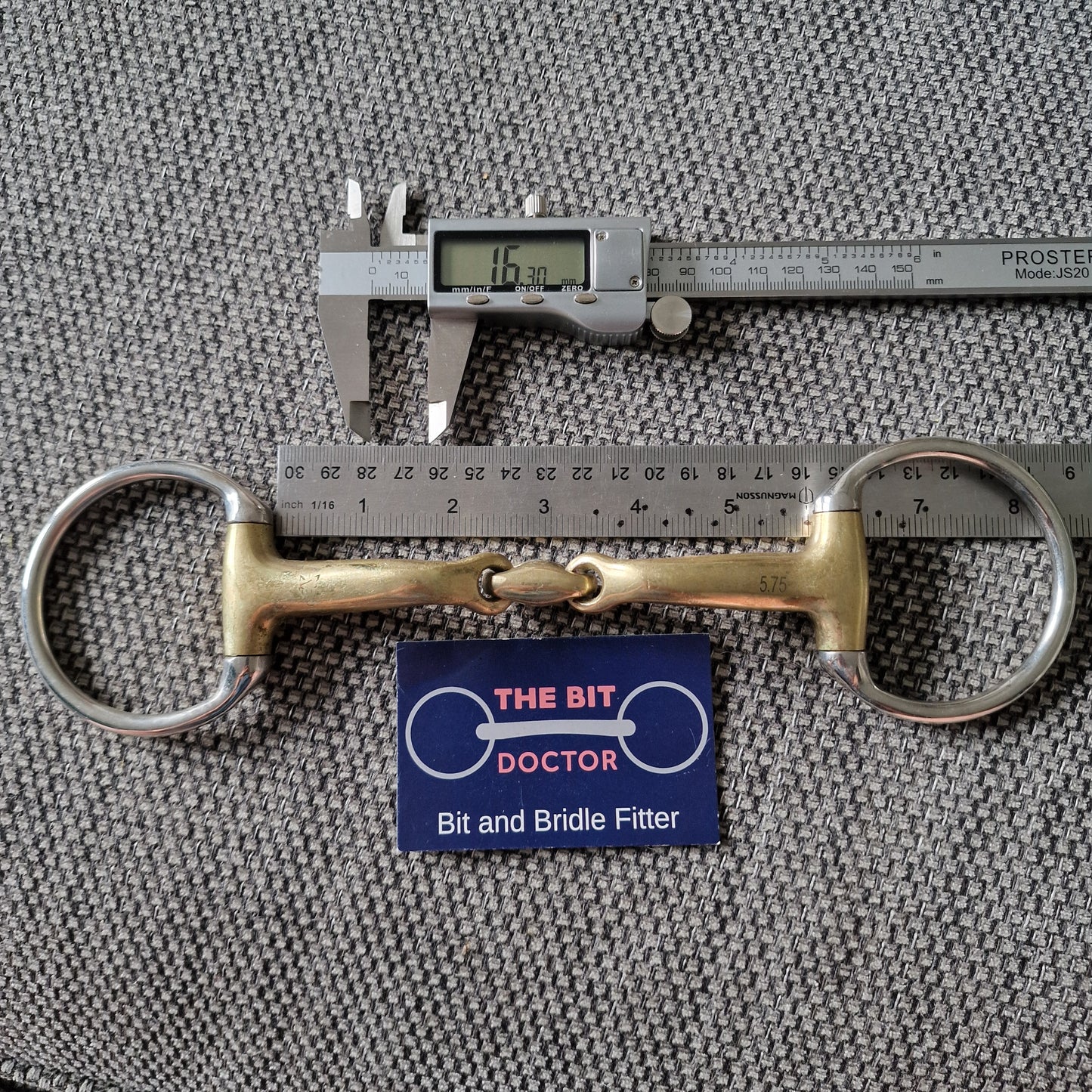 5.75" Expert bits comfy mouth copper lozenge eggbutt Snaffle bit B424