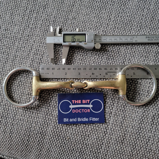 5.75" Expert bits comfy mouth copper lozenge eggbutt Snaffle bit B424