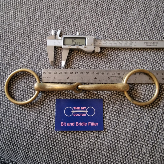 5.75" sprenger jointed trense demi anky loose ring bradoon snaffle Bit B1451