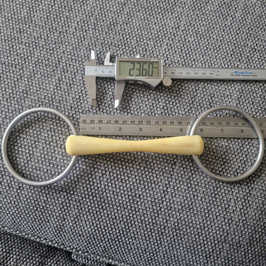 5.25" Nathe Flexi Mullen loose ring snaffle bit B824