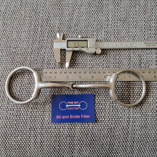 5" horsemanship saddery orbit lip relief sleeved loose ring snaffle bit B3656