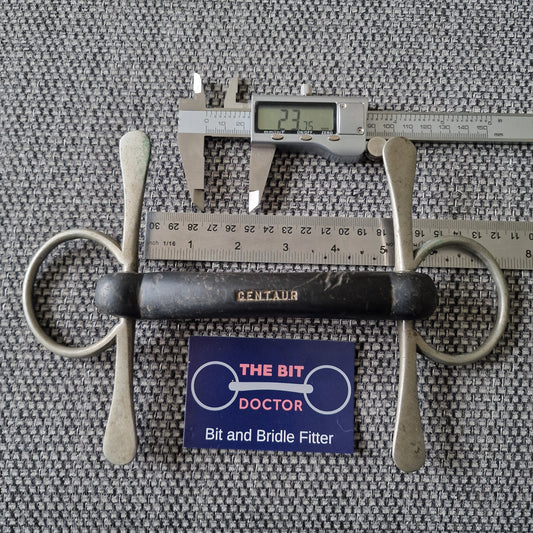5" vintage nickel vulcanite mullen full cheek snaffle bit B470