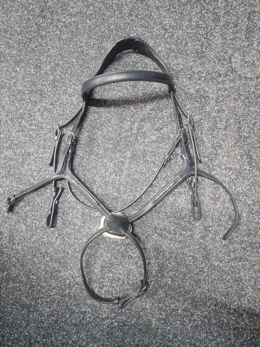 Cob black Shires Rapida Grackle bridle A1