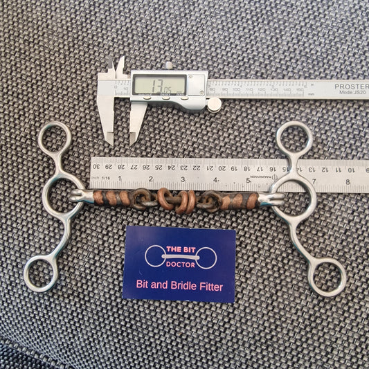 5.5" tom thumb gag sweet iron copper roller scrob bit B258