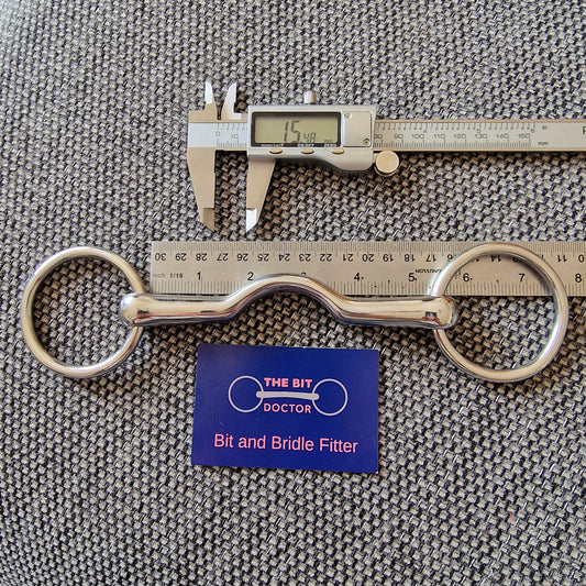 5.25" custom made fylde? Magic cambridge port loose ring snaffle Bit B1414