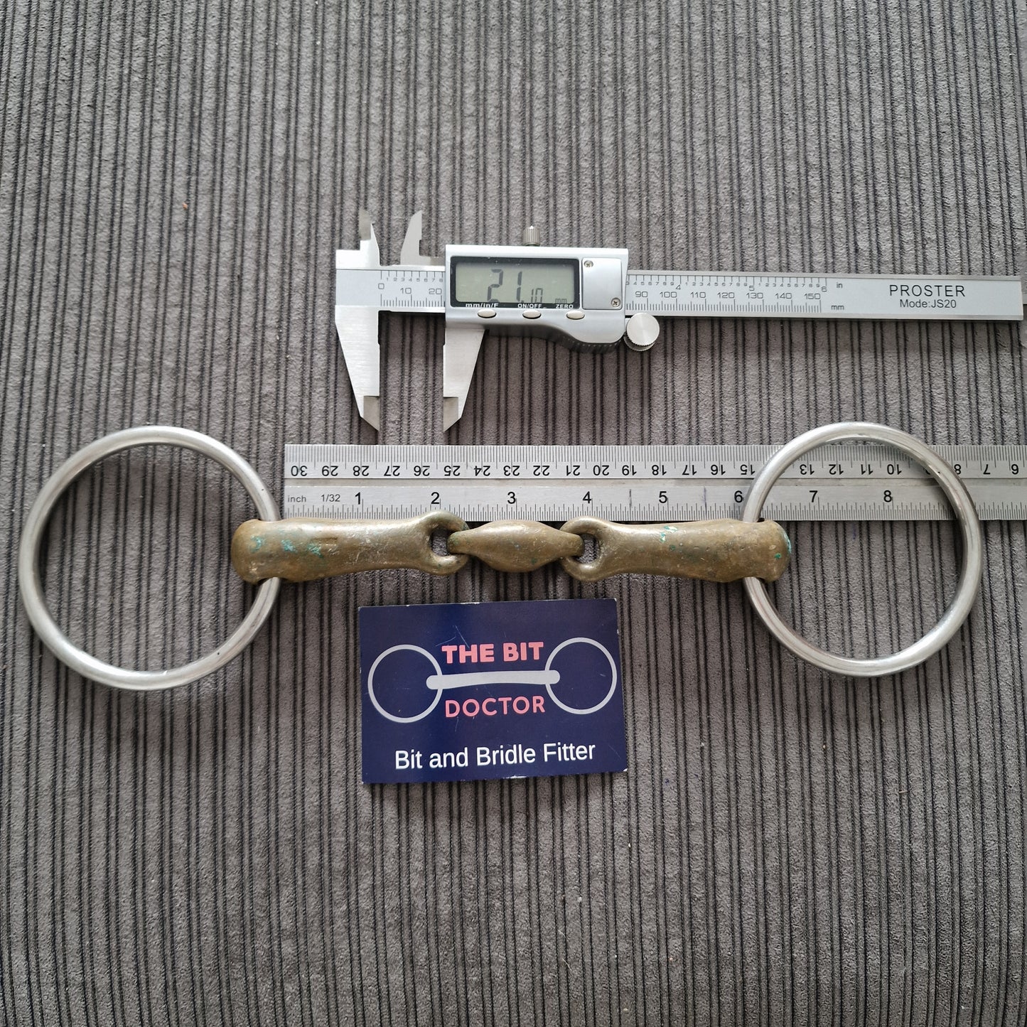 5.75" sprenger KK loose ring lozenge snaffle Bit B1169