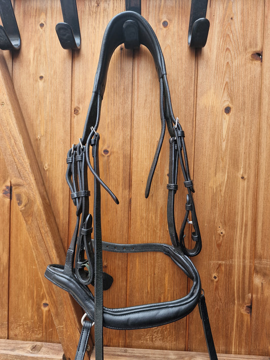 Pony black ecorider anatomical comfort Bridle A64