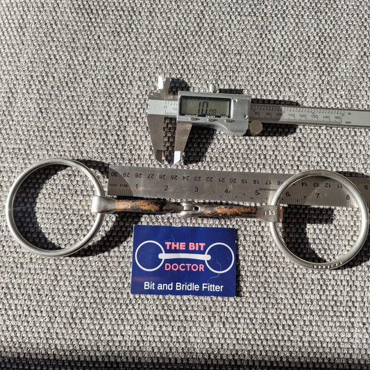 5.25" 135mm bombers hinge jointed loose ring snaffle bit B83