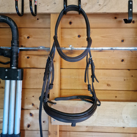 Cob brown collegiate comfort flash bridle