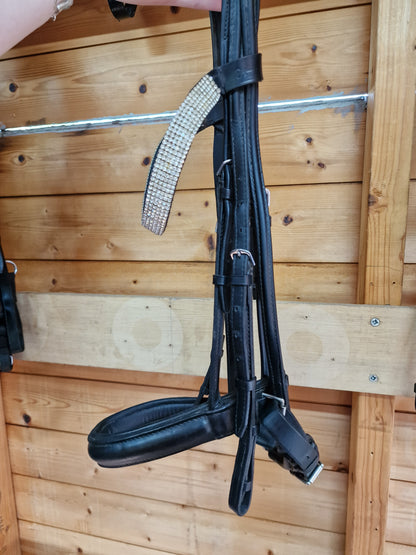 Cob Black Albion Super Weymouth Double Bridle