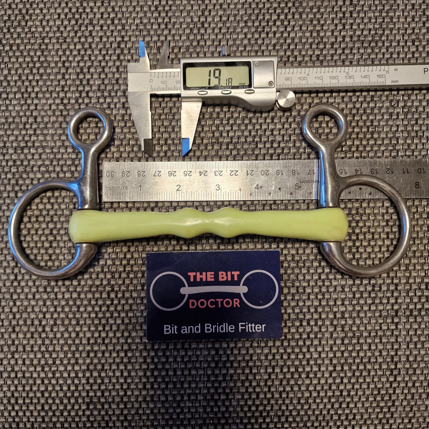 5.25" Flexi mullen hanging cheek snaffle Bit B1493
