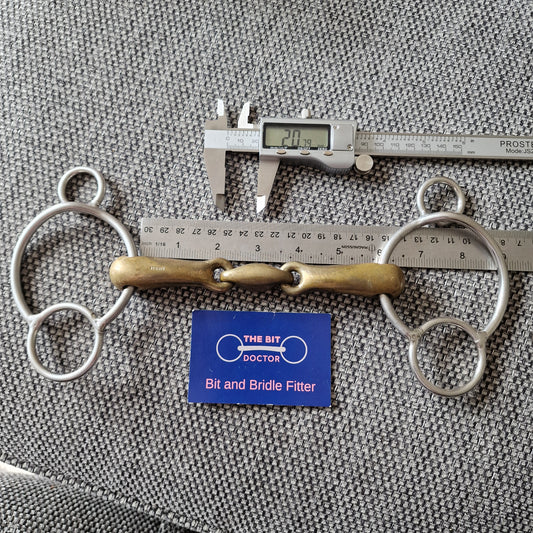5.75" sprenger kk lozenge 2.5 ring universal gag bit B521