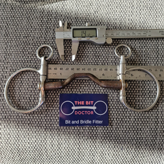 5" 125mm bombers happy tongue DC Dressage snaffle Bit B1570