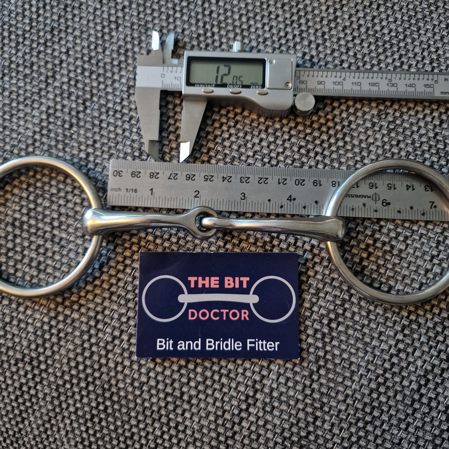 4.5" horsemanship saddery orbit jointed loose ring snaffle bit B599