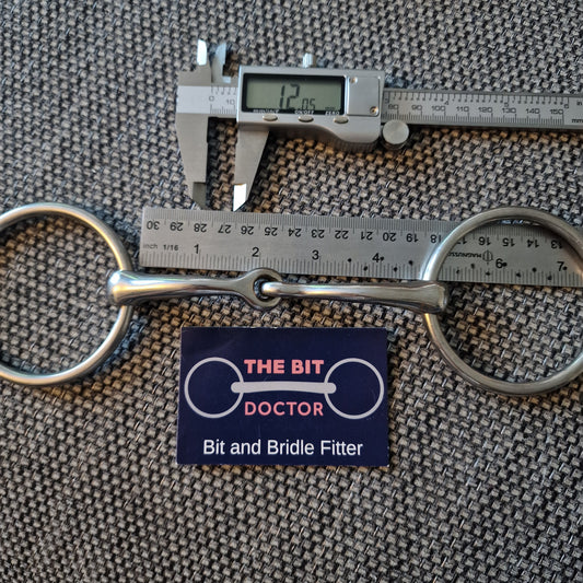 4.5" horsemanship saddery orbit jointed loose ring snaffle bit B599