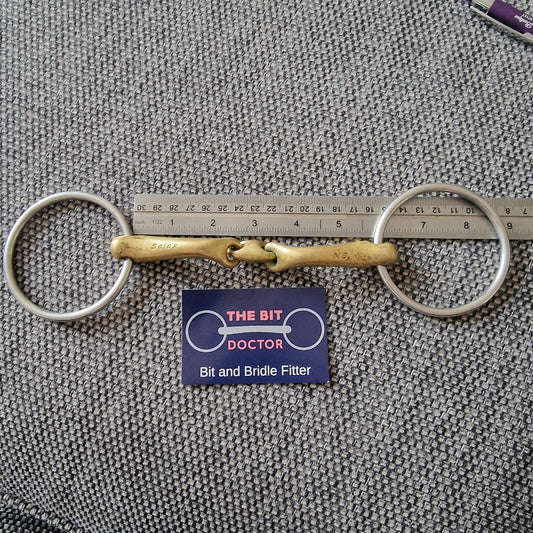 5.75" neue schule verbindend loose ring Lozenge snaffle bit B698