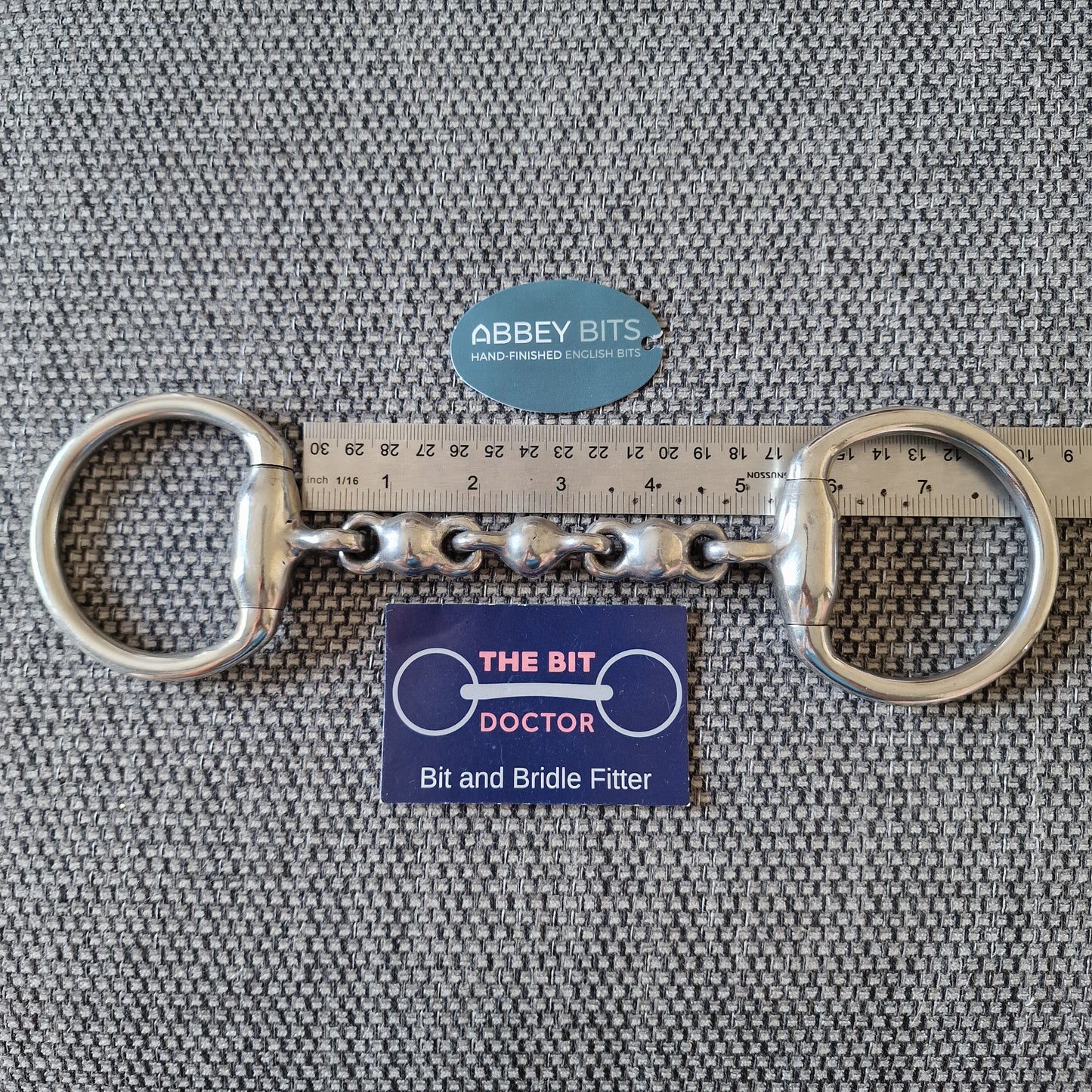 5.25" new abbey custom waterford eggbutt snaffle Bit B1604