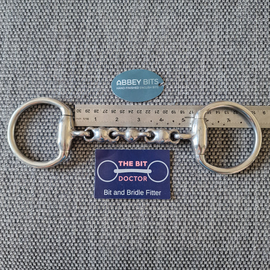 5.25" new abbey custom waterford eggbutt snaffle Bit B1604