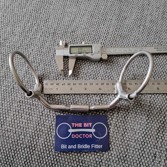 5" horsemanship saddery Lip relief hp relief barrel loose ring snaffle bit B1209