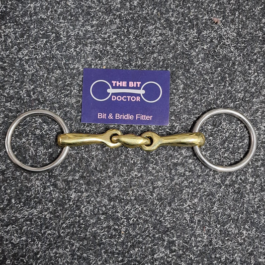 Loose ring copper lozenge snaffle