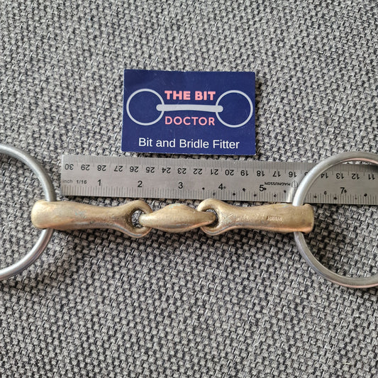 5.5" sprenger kk lozenge loose ring snaffle Bit B1808