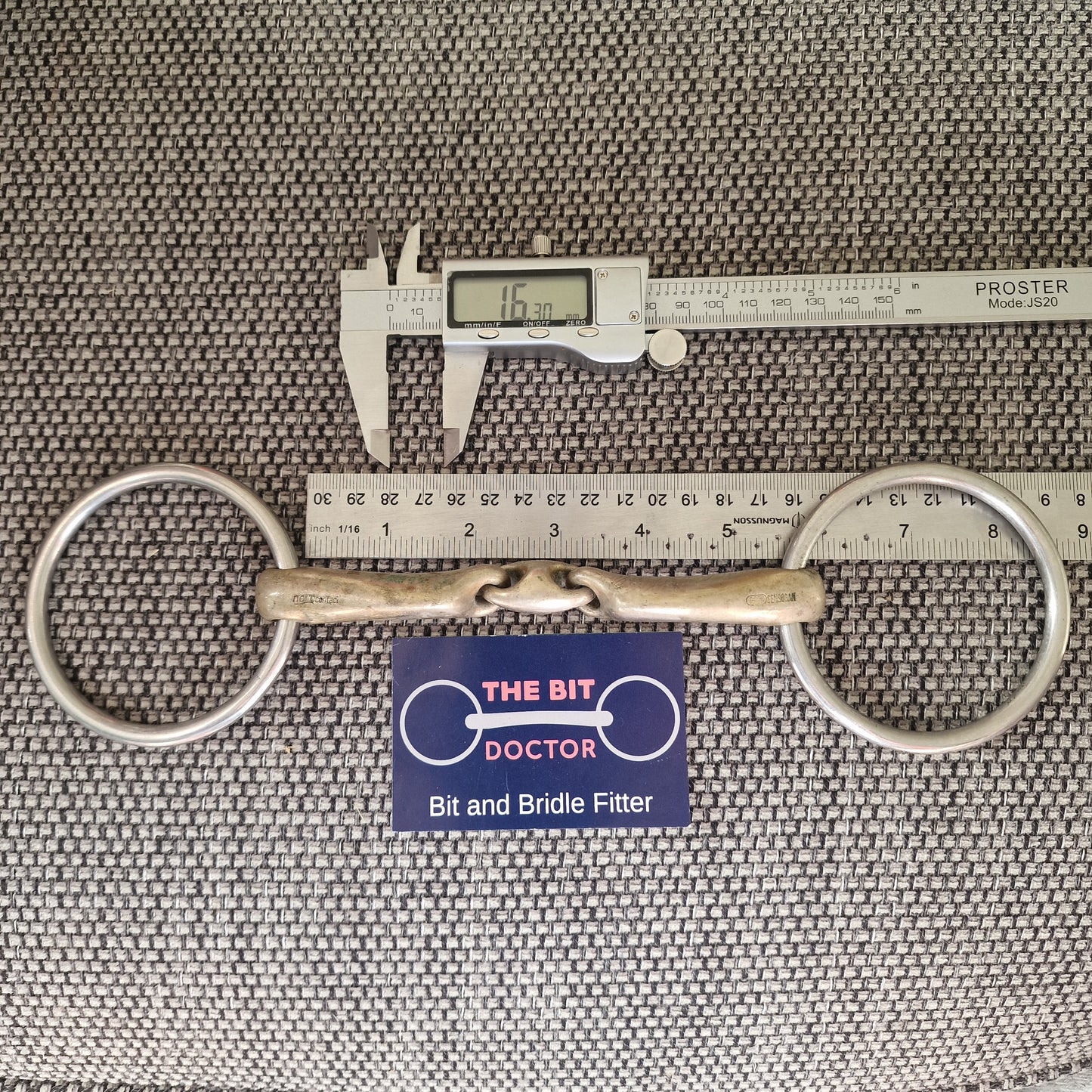 5.5" sprenger Novocontact lozenge loose ring snaffle Bit B1518