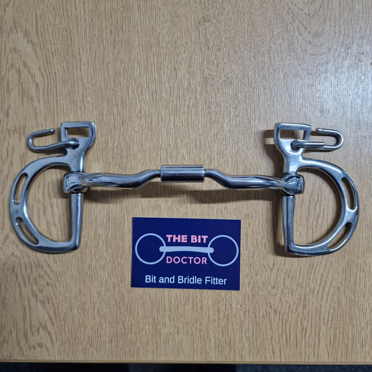 Myler mb04 low port barrel kimblewick bit