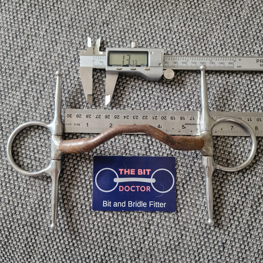 5.5" 140mm bombers happy tongue full cheek snaffle bit B107