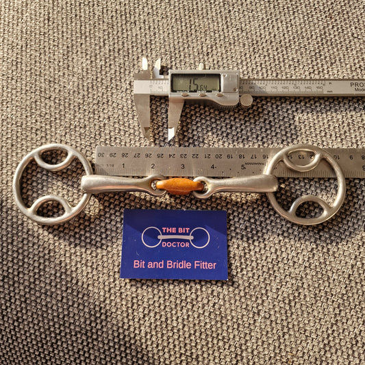 5.5" Bevel copper Lozenge snaffle bit B893