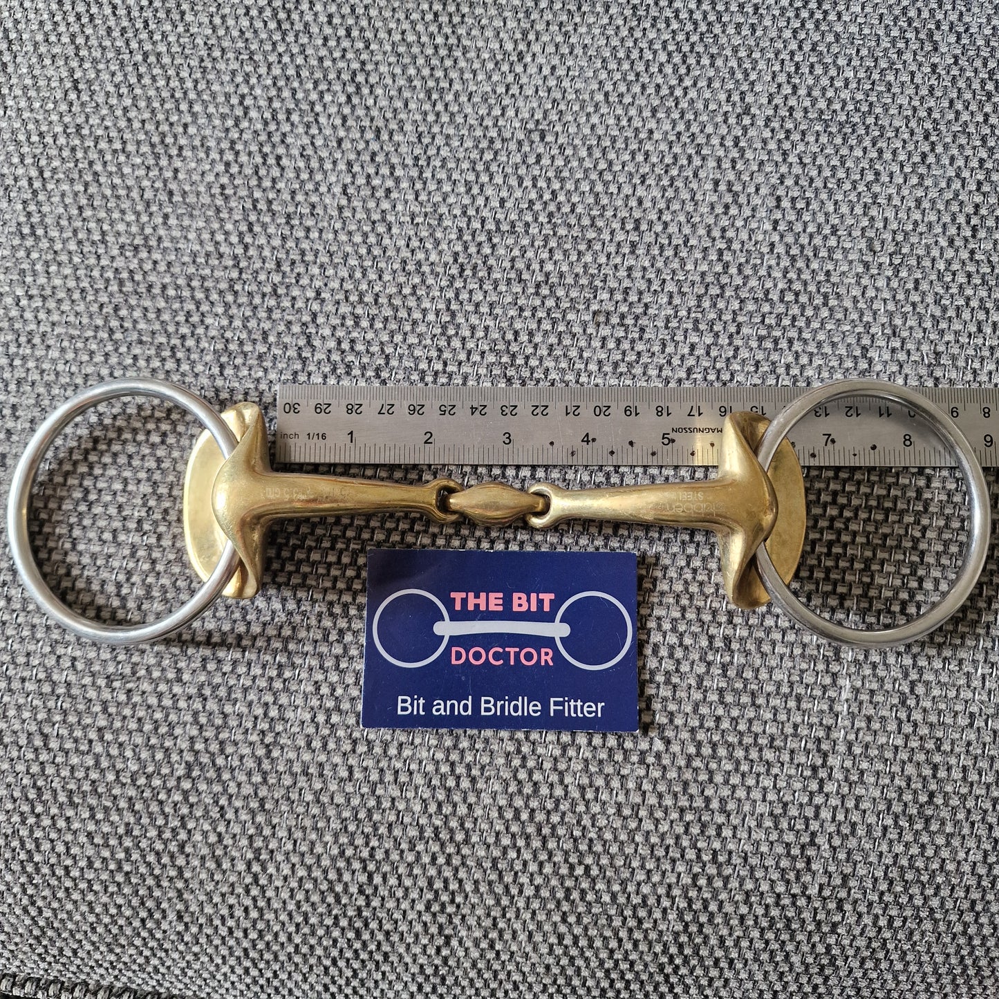 5.5" stubben golden wings lozenge loose ring snaffle Bit B1767