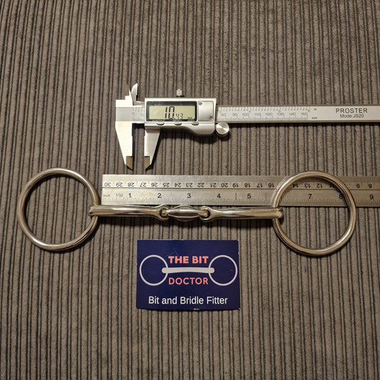 5.5" anatomical loose ring lozenge snaffle bit B759