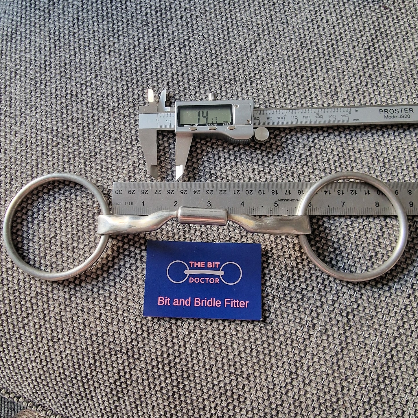 5.5" Myler mb04 wide verison (14mm) loose ring low port comfort snaffle Bit B1325