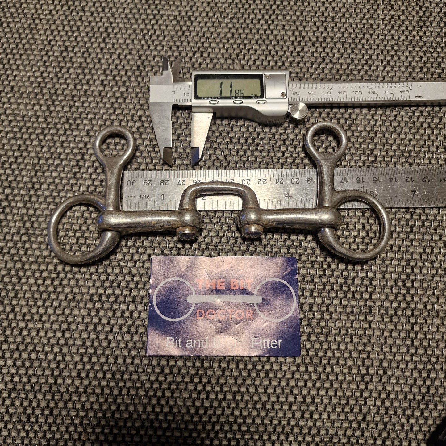 4.5" fylde fillis ported hanging cheek snaffle bit B305