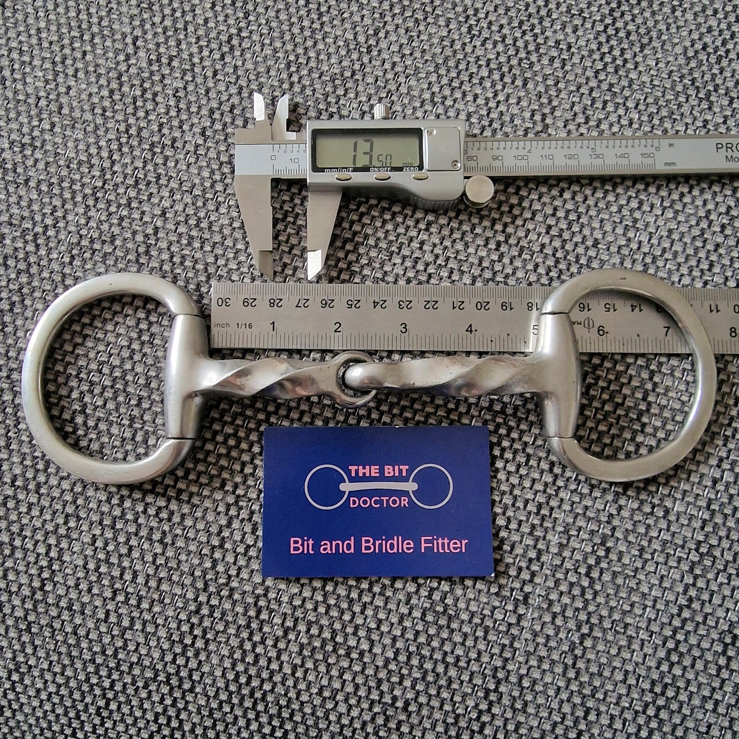 4.75" twisted eggbutt snaffle Bit B1367