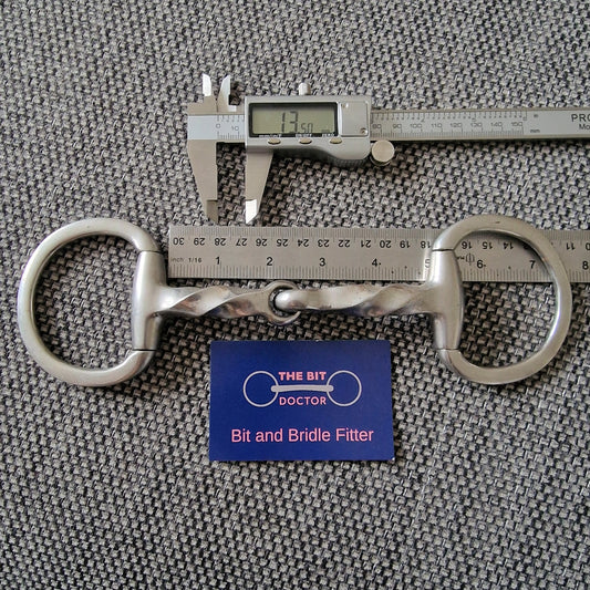 4.75" twisted eggbutt snaffle Bit B1367