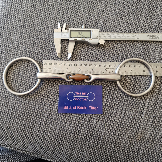 5.5" loose ring copper lozenge snaffle Bit B1518